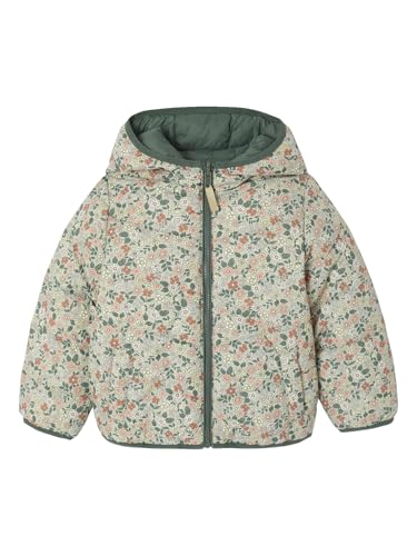 Vertbaudet Leichte Mädchen Wende-Steppjacke mit Recycling-Polyester salbeigrün 116 von Vertbaudet