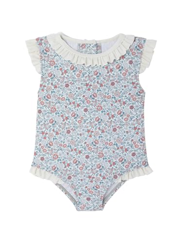 Vertbaudet Mädchen Baby Badeanzug mit Druckknöpfen salbeigrün 74 von Vertbaudet