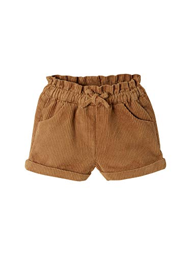 VERTBAUDET Mädchen Baby Cord-Shorts karamell 62 von Vertbaudet