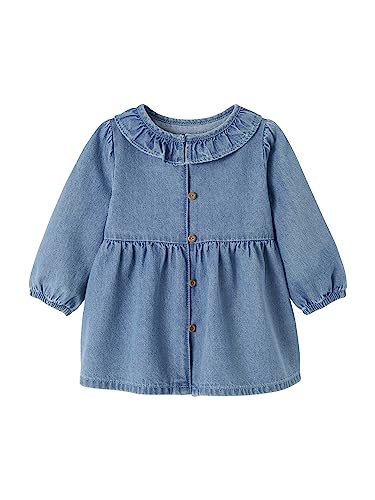 Vertbaudet Mädchen Baby Jeanskleid Blue Stone 68 von Vertbaudet