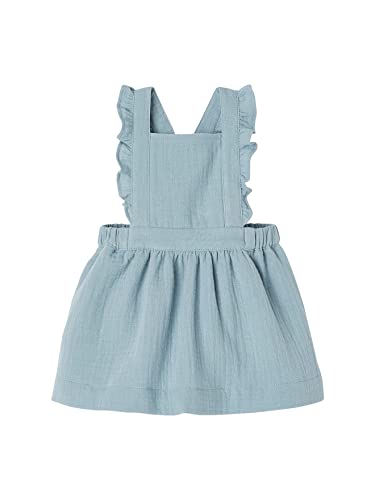 Vertbaudet Mädchen Baby Latzkleid, Musselin aquamarin 86 von Vertbaudet