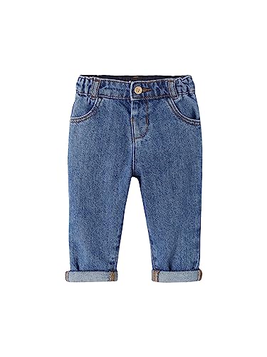 Vertbaudet Mädchen Baby Mom-fit-Jeans Blue Stone 62 von Vertbaudet