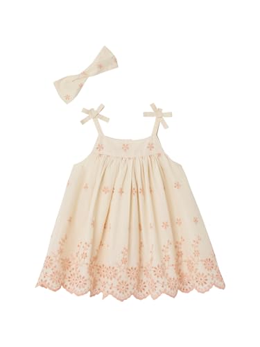 Vertbaudet Mädchen Baby-Set: Kleid & Haarband wollweiß 62 von Vertbaudet