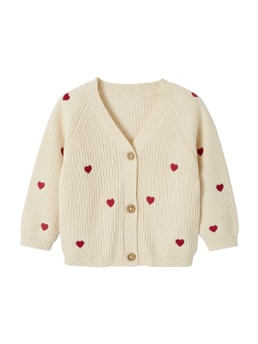 Vertbaudet Mädchen Baby Strickjacke Oeko-Tex wollweiß 68 von Vertbaudet