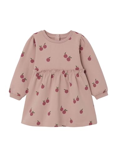 Vertbaudet Mädchen Baby Sweatkleid pudrig rosa 68 von Vertbaudet