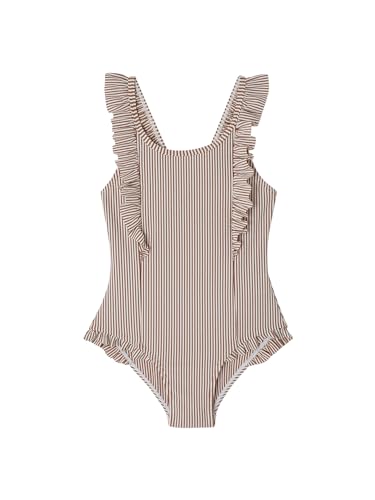 Vertbaudet Mädchen Badeanzug Oeko-Tex Ziegel/weiß gestreift 98/104 Vertbaudet Mädchen Badeanzug Oeko-Tex Ziegel/weiß gestreift 98/104 von Vertbaudet