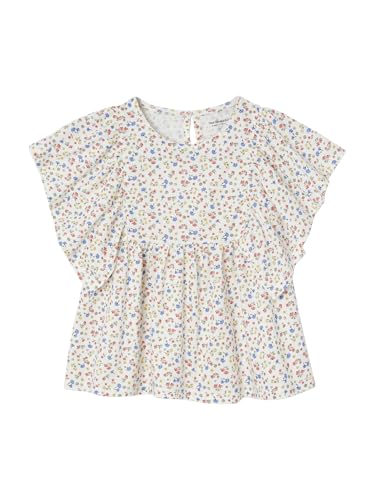 Vertbaudet Mädchen Blusenshirt mit Recycling-Polyester wollweiß 140 von Vertbaudet