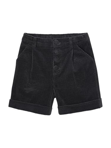 Vertbaudet Mädchen Cord-Shorts mit Dehnbund anthrazit 92/98 von Vertbaudet