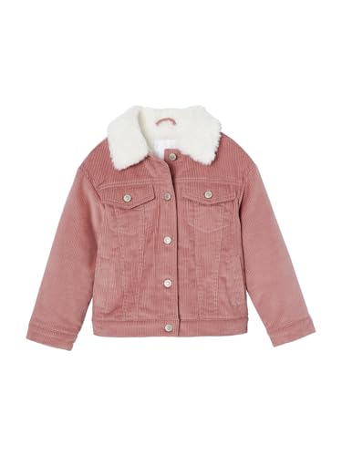 Vertbaudet Mädchen Cordjacke mit Kuschelfutter und Recycling-Polyester blush 158 von Vertbaudet