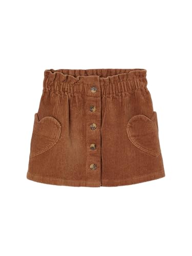 Vertbaudet Mädchen Cordrock mit Herztaschen Zimt 140 von Vertbaudet