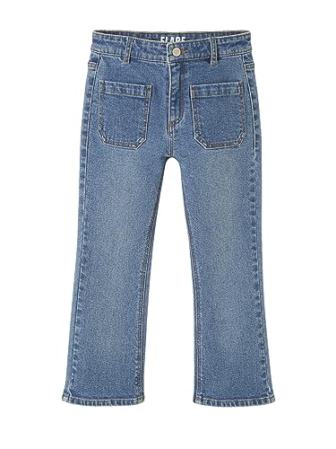 Vertbaudet Mädchen Flare-Jeans, 7/8 Blue Stone 146/152 von Vertbaudet