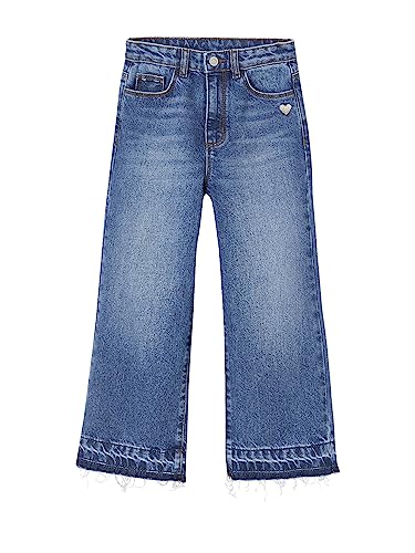 VERTBAUDET Mädchen Flare-Jeans Jeansblau 122 von Vertbaudet