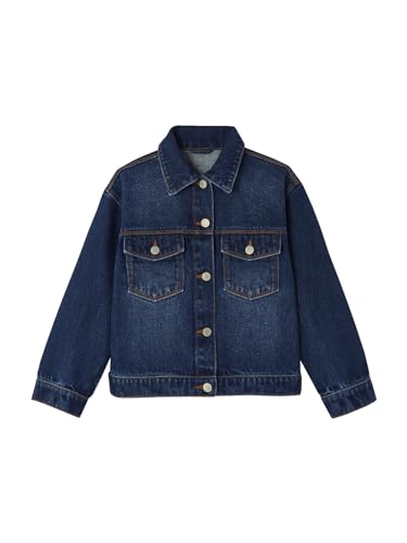 Vertbaudet Mädchen Jeansjacke dark blue 146/152 von Vertbaudet