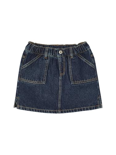 Vertbaudet Mädchen Jeansrock Basic dunkelblau 140 von Vertbaudet