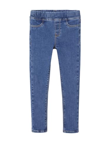 Vertbaudet Mädchen Jeggings Basic, Bundweite verstellbar Blue Stone 128 von Vertbaudet