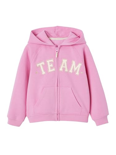 Vertbaudet Mädchen Kapuzensweatjacke bonbon rosa 146/152 von Vertbaudet