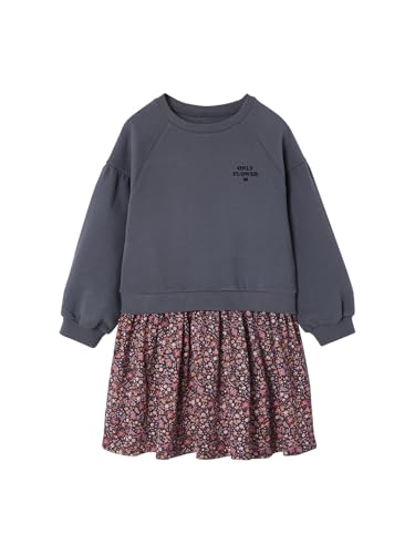 Vertbaudet Mädchen Kleid mit Materialmix anthrazit 92/98 Vertbaudet Mädchen Kleid mit Materialmix anthrazit 92/98 von Vertbaudet