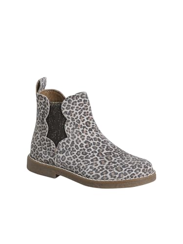 Vertbaudet Mädchen Lederboots mit Zier-Einsatz set beige 24 von Vertbaudet