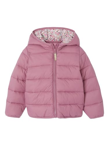 Vertbaudet Mädchen Light-Steppjacke mit Kapuze, Recycling-Polyester altrosa 158 von Vertbaudet