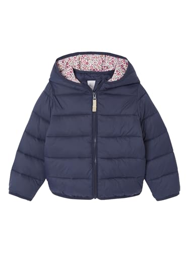 Vertbaudet Mädchen Light-Steppjacke mit Kapuze, Recycling-Polyester marine 98/104 von Vertbaudet