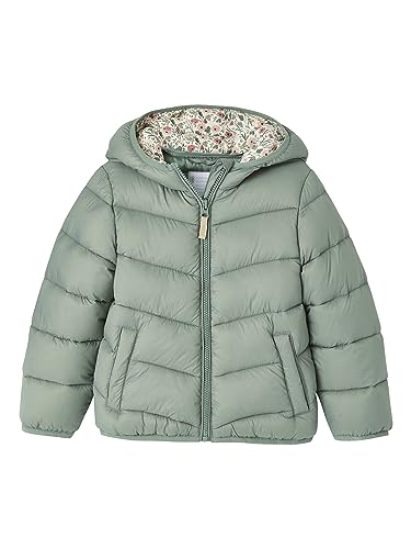 Vertbaudet Mädchen Light-Steppjacke mit Kapuze moosgrün 122 von Vertbaudet