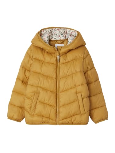 Vertbaudet Mädchen Light-Steppjacke mit Kapuze senfgelb 110 von Vertbaudet