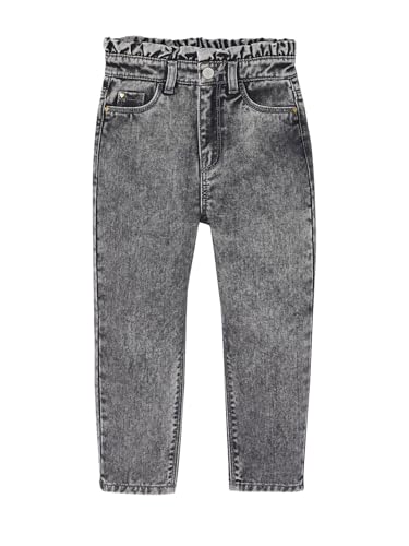 Vertbaudet Mädchen Mom-fit-Jeans grau 92/98 von Vertbaudet
