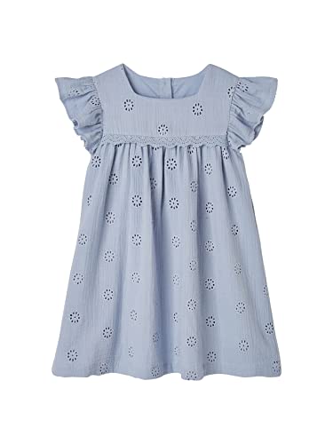 Vertbaudet Mädchen Musselinkleid hellblau 158 von Vertbaudet