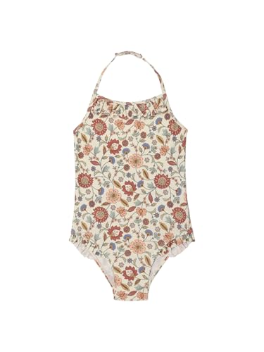 Vertbaudet Mädchen Neckholder-Badeanzug wollweiß 128 von Vertbaudet