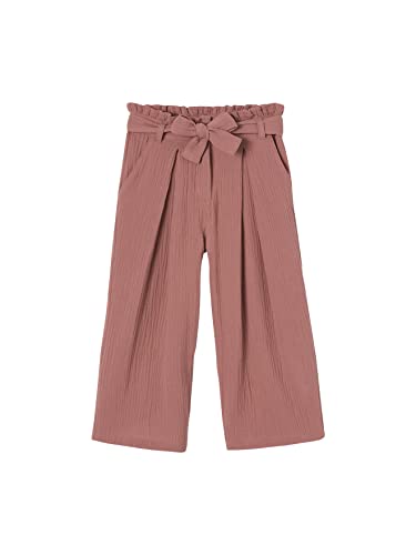 Vertbaudet Mädchen Paperbag-Hose, 7/8 Altrosa 158 von Vertbaudet