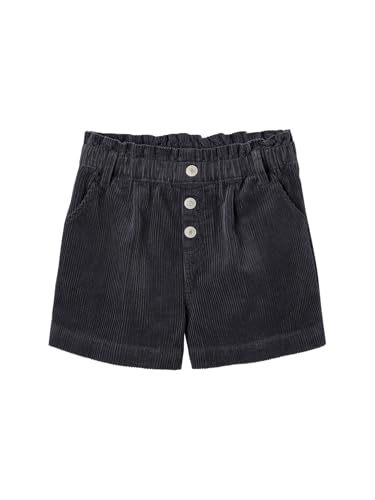 Vertbaudet Mädchen Paperbag-Shorts aus Cord grau 92/98 von Vertbaudet