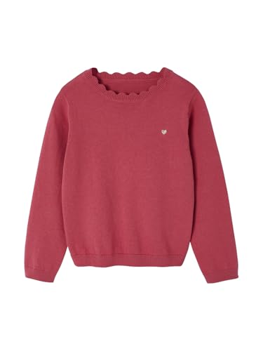 Vertbaudet Mädchen Pullover Basic Himbeer 158 von Vertbaudet