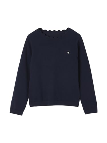 Vertbaudet Mädchen Pullover Basic Marine 110 von Vertbaudet