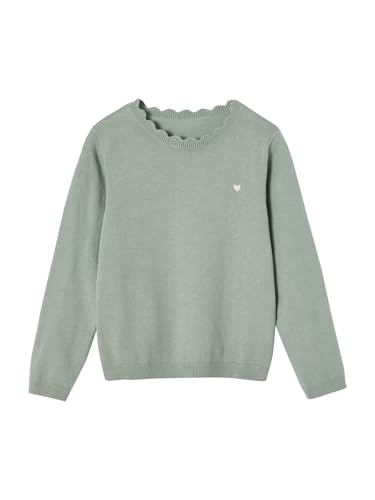 Vertbaudet Mädchen Pullover Basic graugrün 158 von Vertbaudet