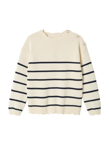 Vertbaudet Mädchen Ringelpullover Marine gestreift 116 von Vertbaudet