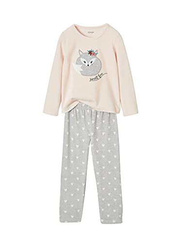 Vertbaudet Mädchen Schlafanzug, Fuchs zartrosa 98/104 von Vertbaudet