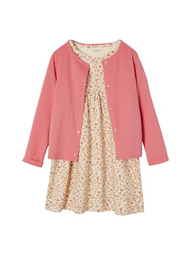 Vertbaudet Mädchen-Set: Kleid + Cardigan rosa 128 von Vertbaudet