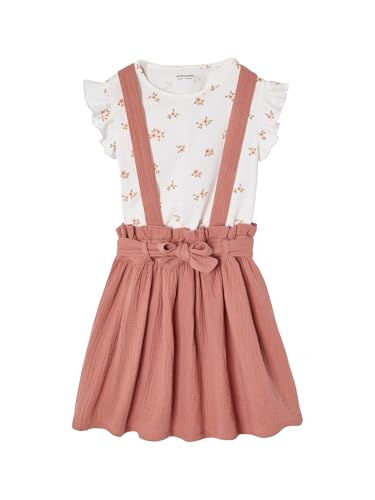 Vertbaudet Mädchen-Set: T-Shirt + Rock altrosa 116 von Vertbaudet