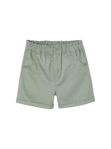 Vertbaudet Mädchen Shorts mit Dehnbund Basic salbeigrün 110 von Vertbaudet