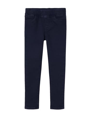 Vertbaudet Mädchen Slim-Fit-Treggings Basic Marine 158 von Vertbaudet