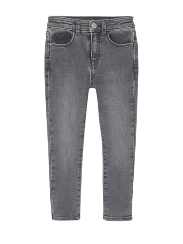 Vertbaudet Mädchen Slim-Jeans, Hüftweite Slim grau 116 von Vertbaudet