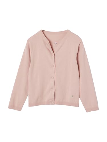Vertbaudet Mädchen Strickjacke Basics Blush 110 von Vertbaudet
