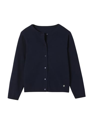 Vertbaudet Mädchen Strickjacke Basics Marine 110 von Vertbaudet