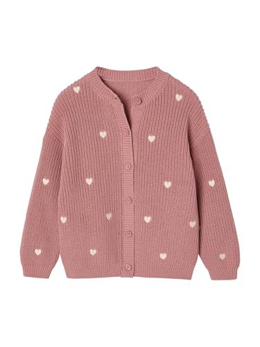 Vertbaudet Mädchen Strickjacke mit kleinen Stickereien Blush 158 von Vertbaudet
