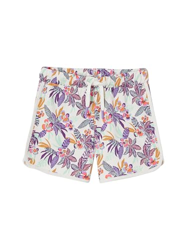 Vertbaudet Mädchen Sweatshorts mit Recycling-Polyester wollweiß 146/152 von Vertbaudet