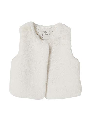 Vertbaudet Mädchen Webpelzweste wollweiß 110 von Vertbaudet