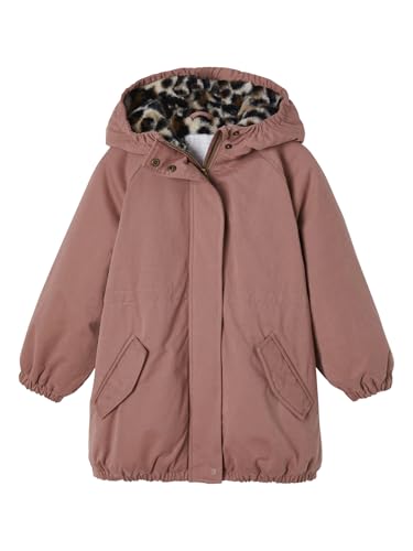 Vertbaudet Mädchen Winterjacke mit Kapuze, Wattierung Recycling-Polyester Rosenholz 146/152 von Vertbaudet