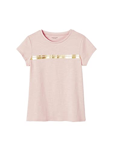 Vertbaudet Öko-Tex® Sport-Shirt für Mädchen, irisierende Streifen, Powder Pink, 5 Jahre von Vertbaudet