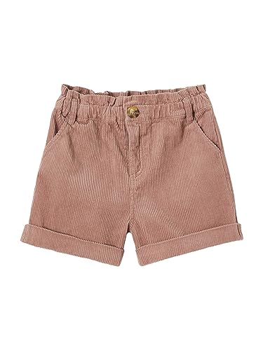 Vertbaudet Paperbag-Shorts aus Samt für Mädchen, Rosenholz, 152 von Vertbaudet