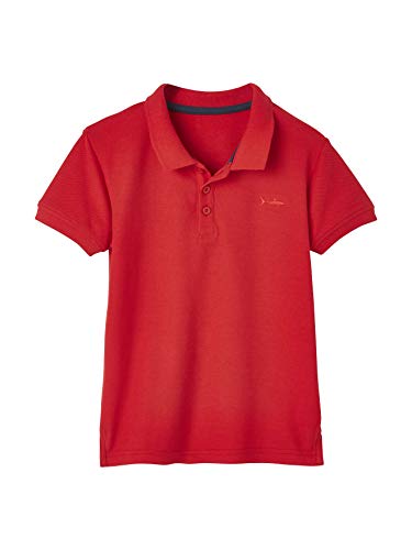 Vertbaudet Poloshirt kurzärmlig Stickerei Brust Jungen Gr. 10 Jahre, rot von Vertbaudet